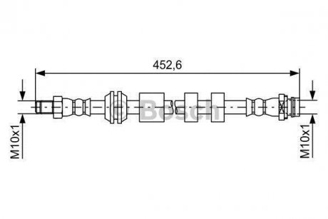 Шланг гальмівний BOSCH 1 987 481 741