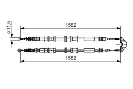 Трос гальма BOSCH 1987482138