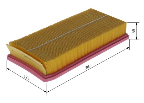 ВСТАВКА ПОВІТРЯНОГО ФІЛЬТРА BOSCH F026400739
