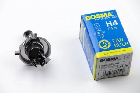 Автолампа H4 24V 100/90W P43T RALLY BOSMA 0409