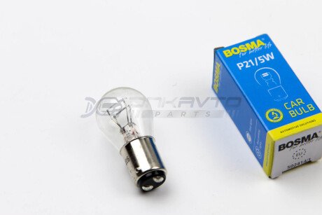 Автолампа BAY15D 24V 21/5W P21/5W в коробці 1шт BOSMA 0508S