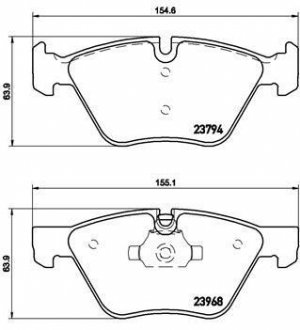 Гальмівні колодки дискові BREMBO P06 036 (фото 1)