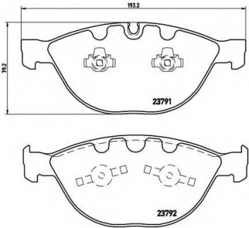 Гальмівні колодки дискові BREMBO P06 047 (фото 1)