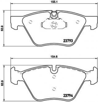 Гальмівні колодки дискові BREMBO P06057 (фото 1)