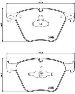 Колодки тормозные BREMBO P06 073