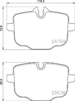 Гальмівні колодки дискові BREMBO P06101