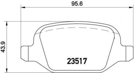 Гальмівні колодки дискові BREMBO P23 065 (фото 1)