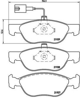 Гальмівні колодки дискові BREMBO P23 070 (фото 1)