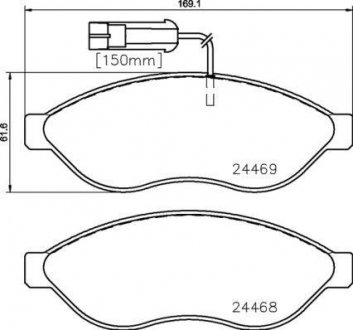 Гальмівні колодки дискові BREMBO P23144 (фото 1)