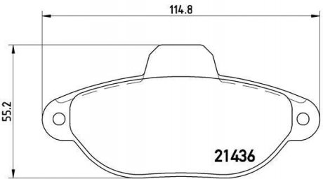 Гальмівні колодки дискові BREMBO P23160