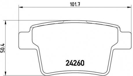 Гальмівні колодки дискові BREMBO P24 063 (фото 1)