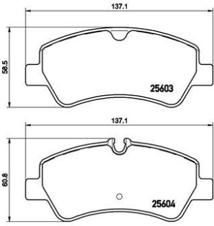 Гальмівні колодки дискові BREMBO P24 160