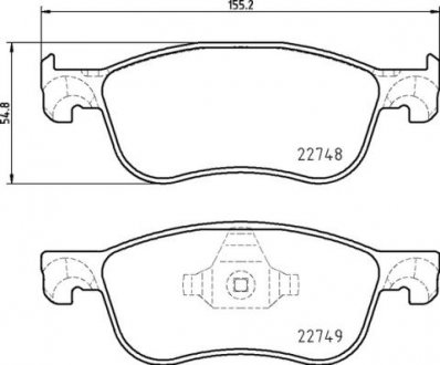 Гальмівні колодки дискові BREMBO P24 210