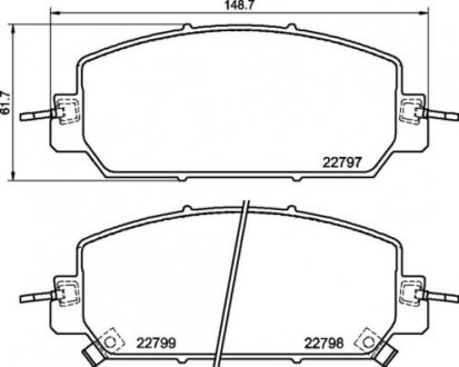 Гальмівні колодки дискові BREMBO P28 098 (фото 1)