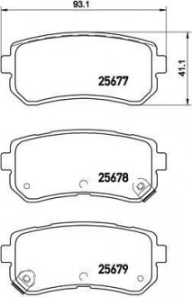 Гальмівні колодки дискові BREMBO P30 068