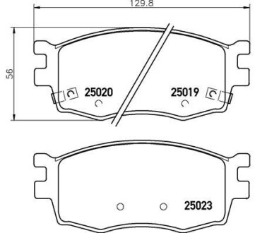 Гальмівні колодки дискові BREMBO P30 069