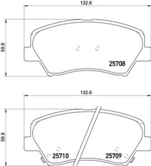 Гальмівні колодки дискові BREMBO P30073