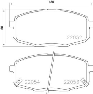 Гальмівні колодки дискові BREMBO P30 077