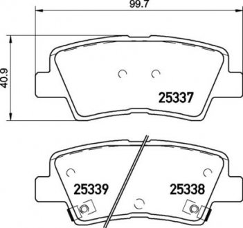 Гальмівні колодки дискові BREMBO P30094 (фото 1)