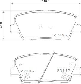 Гальмівні колодки дискові BREMBO P30 105 (фото 1)