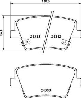 Гальмівні колодки дискові BREMBO P30 117