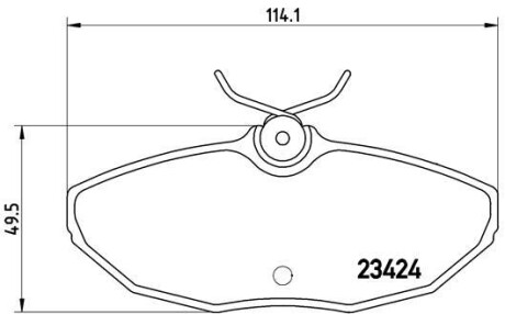 Гальмівні колодки дискові BREMBO P36 013