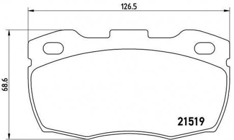 Гальмівні колодки дискові BREMBO P44 005 (фото 1)