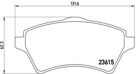 Гальмівні колодки дискові BREMBO P44011