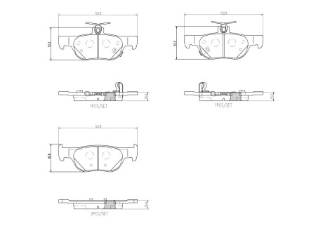 Гальмівні колодки дискові BREMBO P49 064