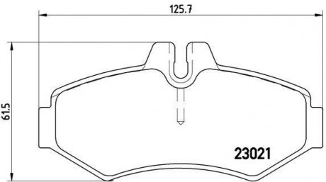 Колодки тормозные BREMBO P50 020 (фото 1)