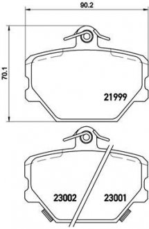 Гальмівні колодки дискові BREMBO P50038