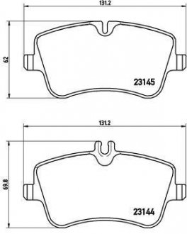 Гальмівні колодки дискові BREMBO P50045