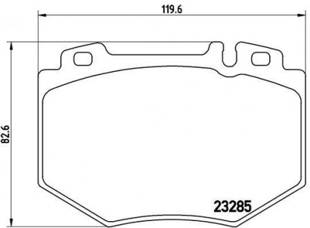 Гальмівні колодки дискові BREMBO P50 048 (фото 1)