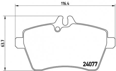 Гальмівні колодки дискові BREMBO P50056