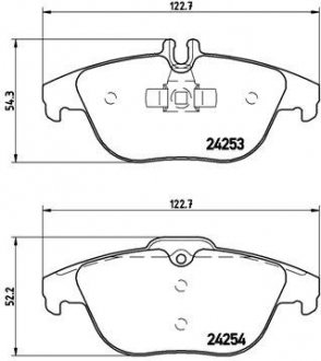 Гальмівні колодки дискові BREMBO P50068 (фото 1)