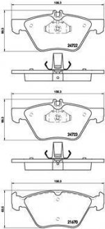 Гальмівні колодки дискові BREMBO P50 075