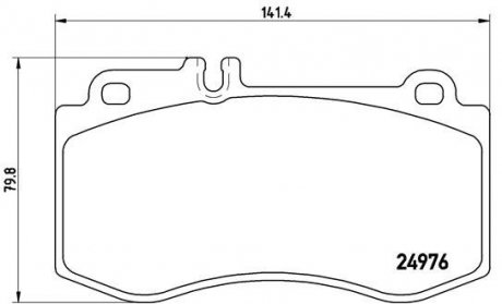 Гальмівні колодки дискові BREMBO P50 087 (фото 1)