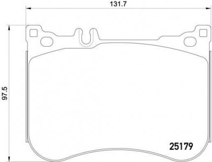 Гальмівні колодки дискові BREMBO P 50 095 (фото 1)