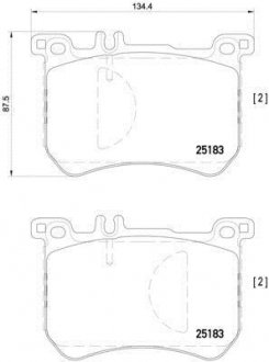 Гальмівні колодки дискові BREMBO P50 111 (фото 1)