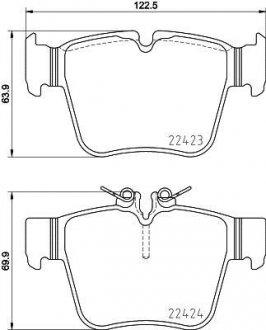 Гальмівні колодки дискові BREMBO P50 133 (фото 1)