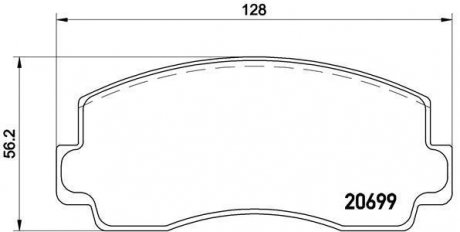 Гальмівні колодки дискові BREMBO P54 002 (фото 1)