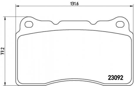 Гальмівні колодки дискові BREMBO P54 040 (фото 1)