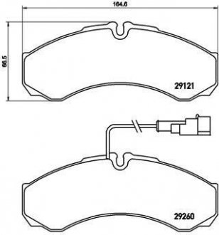 Гальмівні колодки дискові BREMBO P56 069