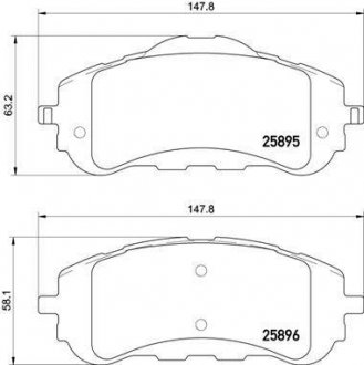 Гальмівні колодки дискові BREMBO P61 120