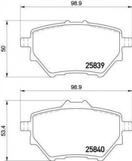 Тормозные колодки BREMBO P61 122