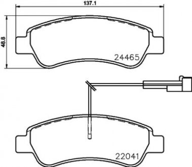 Гальмівні колодки дискові BREMBO P61 125