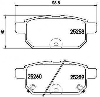 Гальмівні колодки дискові BREMBO P79 029