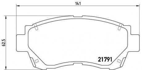 Гальмівні колодки дискові BREMBO P83 027 (фото 1)