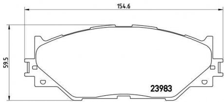 Гальмівні колодки дискові BREMBO P83074