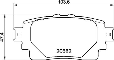 Гальмівні колодки дискові BREMBO P83174